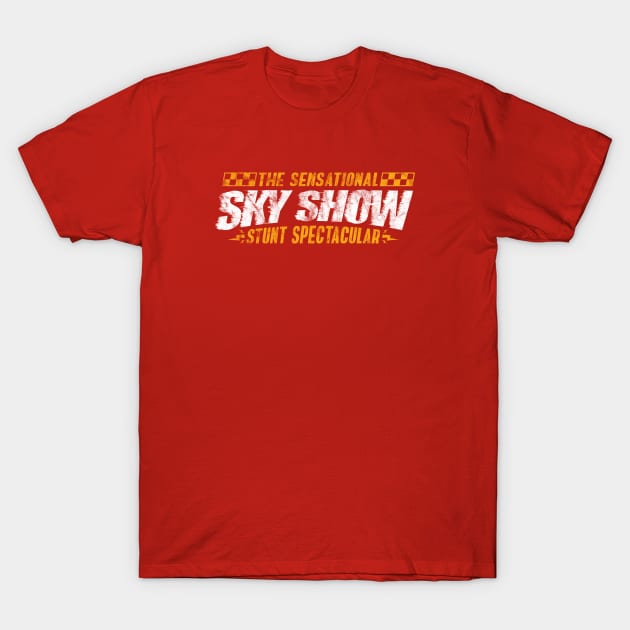 2021 - The Sensational Sky Show (Red - Worn) T-Shirt by jepegdesign